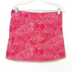 Rip Skirt Hawaii Pink Floral True Wrap Casual Classic Skirt Length 1 Size S